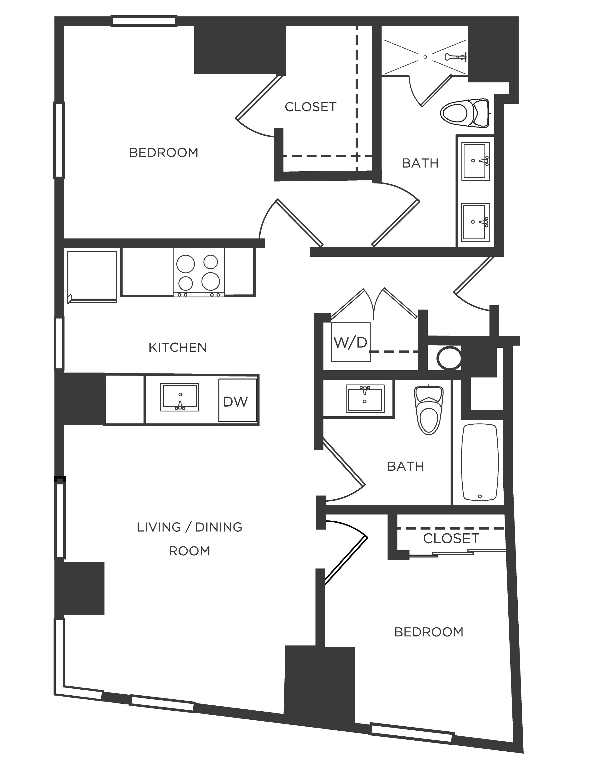 Floor Plan Image of Apartment Apt 1908